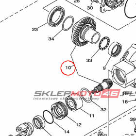 YAMAHA - RING GEAR SET nr: 1D9461A00000