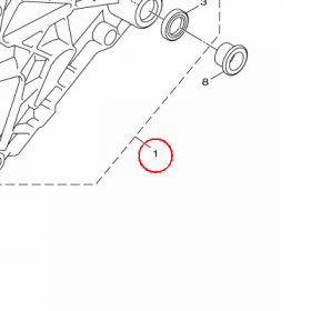 YAMAHA - REAR ARM ASSY nr: 1DKF21000000