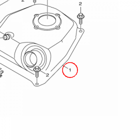 YAMAHA - ZBIORNIK PALIWA nr: 1DKF41100133