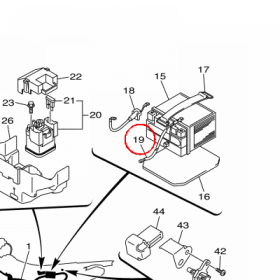 YAMAHA - WIRE, MINUS LEAD nr: 1DX821160000