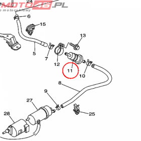 YAMAHA - FILTR PALIWA nr: 1FK245601000