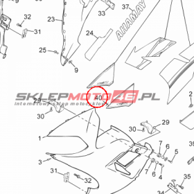 YAMAHA - NAKLEJKA nr: 1HDF832L0000