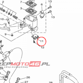 YAMAHA - wlacznik stopu nr: 1HP839800100