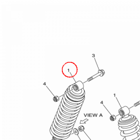 YAMAHA - amortzator nr: 1HPF22100100