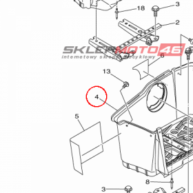 YAMAHA - COVER 1 nr: 1HPF74530000