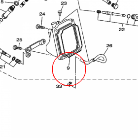 YAMAHA - USZCZELNIACZ nr: 1HX141470000