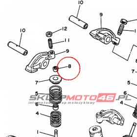 YAMAHA - ZAMEK ZAWORU nr: 1J7121180000