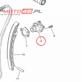 YAMAHA - NAPINACZ LANC. ROZ. nr: 1KB122100200