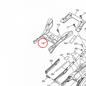 YAMAHA - REINF., FRAME RR. ASSY nr: 1KBY212E0000