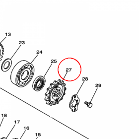 YAMAHA - ZEBATKA nr: 1KH174600000