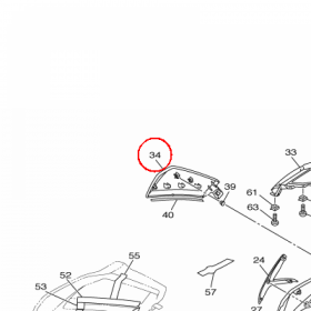 YAMAHA - VISOR, SIDE 2 nr: 1MC2830D00P2