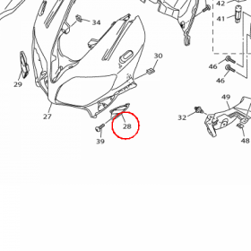 YAMAHA - WLOT POW. PLAST. nr: 1MC2837N0000