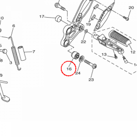 YAMAHA - WKLADKA GUMOWA nr: 1NL274240000