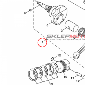 YAMAHA - WAL KORB. nr: 1P3E14000000