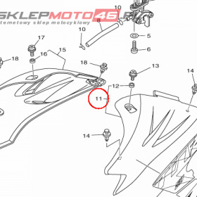 YAMAHA - SCOOP AIR ASSY. 1 nr: 1P6F137A0000