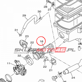 YAMAHA - kruciec ssacy nr: 1PAE44530000