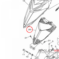 YAMAHA - OSLONA CHLODNICY nr: 1PEE24670000