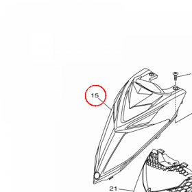 YAMAHA - PANEL PRZEDNI nr: 1PEF33917000