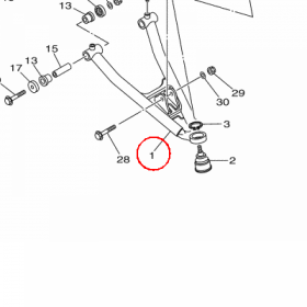 YAMAHA - WACHACZ PRZ. GTS nr: 1PEF35707000