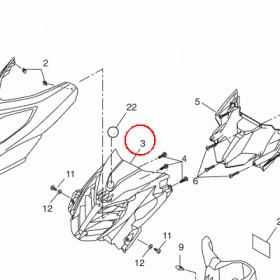 YAMAHA - WLOT POW. PLAST. nr: 1PHF837N2000
