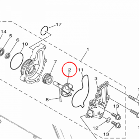 YAMAHA - WALEK POMPY WOD. nr: 1RC124500000 > 999990461800