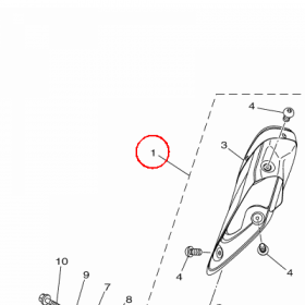 YAMAHA - TLUMIK nr: 1RC147100000