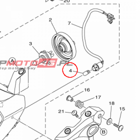 YAMAHA - ZAROWKA nr: 1RC843470000