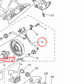 YAMAHA - WIAZKA PRZEW. EL. nr: 1RC843590000