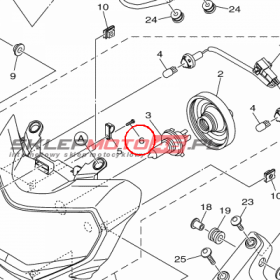 YAMAHA - SCREW, LENS FITTING nr: 1RC847240000