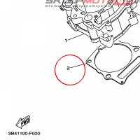 YAMAHA - uszczelka cylindra nr: 1S3113510000