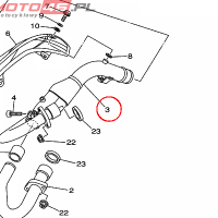 YAMAHA - RURA WYDECH. nr: 1S3146210100