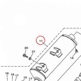 YAMAHA - TLUMIK nr: 1S3147101000