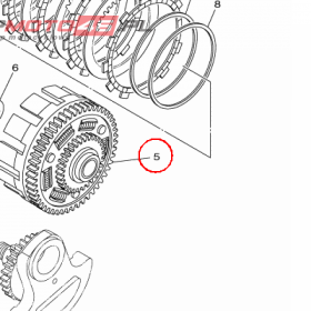 YAMAHA - KOSZ SPRZEGLA nr: 1S3161500000