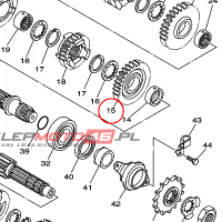 YAMAHA - kolo zebate nr: 1S3172210000