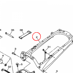 YAMAHA - RAMA DODATKOWA nr: 1S3211901800