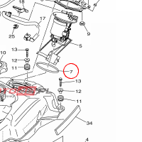 YAMAHA - USZCZELKA nr: 1S3244860000