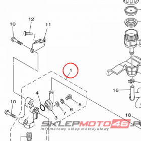 YAMAHA - REAR MASTER CYLINDER ASSY nr: 1S32580E0000