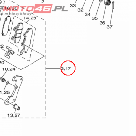YAMAHA - ZACISK HAM. nr: 1S32580U0100