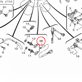YAMAHA - WIRE, LEAD nr: 1S3825410000
