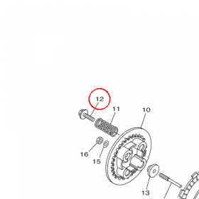 YAMAHA - BOLT nr: 1S7E67770000