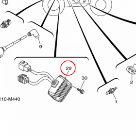 YAMAHA - regulator napiecia nr: 1SCH19600000