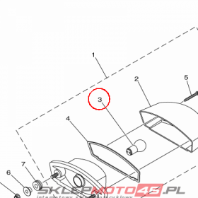 YAMAHA - ZAROWKA nr: 1SCH47140000