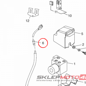 YAMAHA - WHEEL SENSOR ASSY, FRONT nr: 1SD859700000