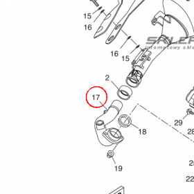 YAMAHA - RURA WYDECHOWA nr: 1SDE46110000