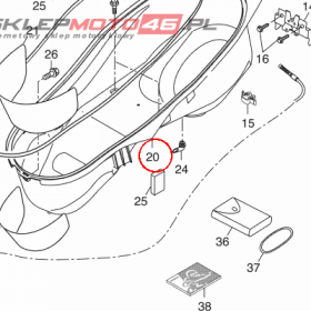 YAMAHA - SCHOWEK NARZEDZ. nr: 1SDF473R0000
