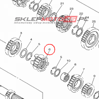 YAMAHA - KOLO ZEBATE nr: 1SL171310000