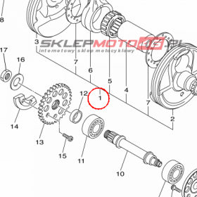 YAMAHA - WAL KORB. nr: 1SM114003000
