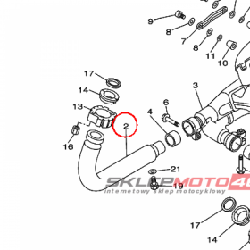 YAMAHA - RURA WYDECH. nr: 1TA146210000