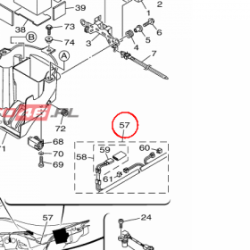 YAMAHA - WIAZKA PRZEW. EL. nr: 1TD825900000