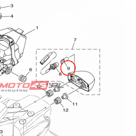 YAMAHA - ZAROWKA nr: 1TP843470000